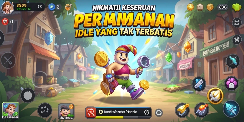 Tangkapan layar gameplay 8G8G menampilkan aksi seru dalam permainan Idle.