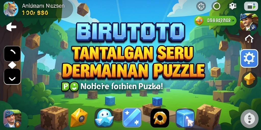 Screenshot gameplay BIRUTOTO menampilkan tantangan Puzzle yang seru.