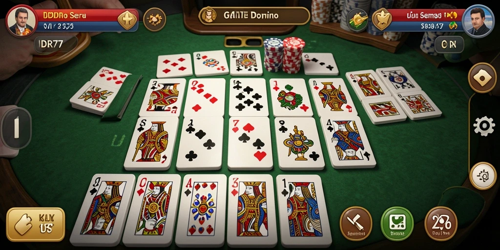 Tampilan screenshot IDR77 yang menunjukkan gameplay seru dari Domino.