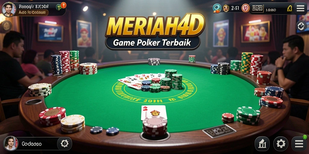 Tampilan menarik dari gameplay Poker di MERIAH4D