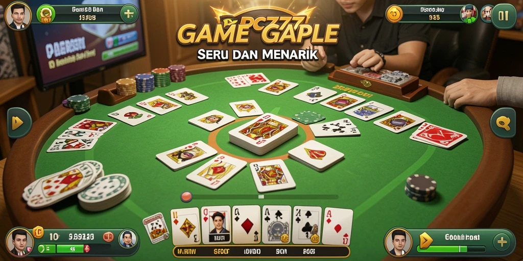 Tampilan gameplay seru dari game Gaple PC777.