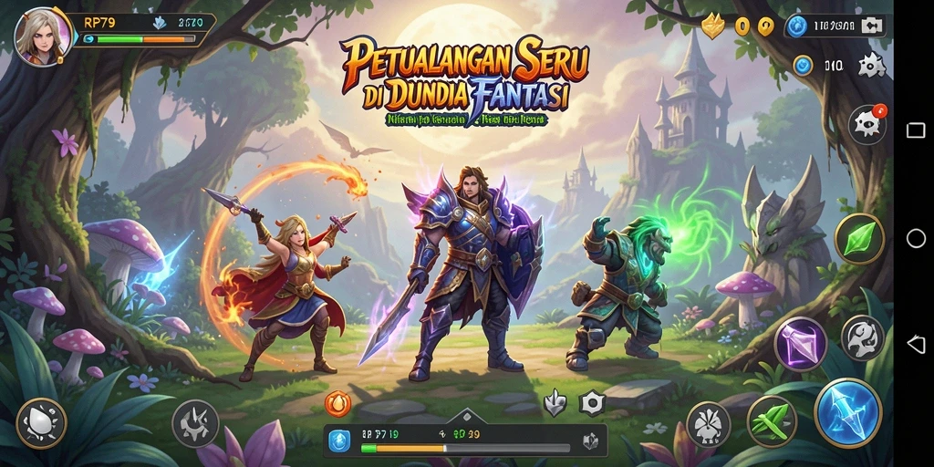 Tampilan gameplay RP79 dengan aksi petualangan mengesankan.