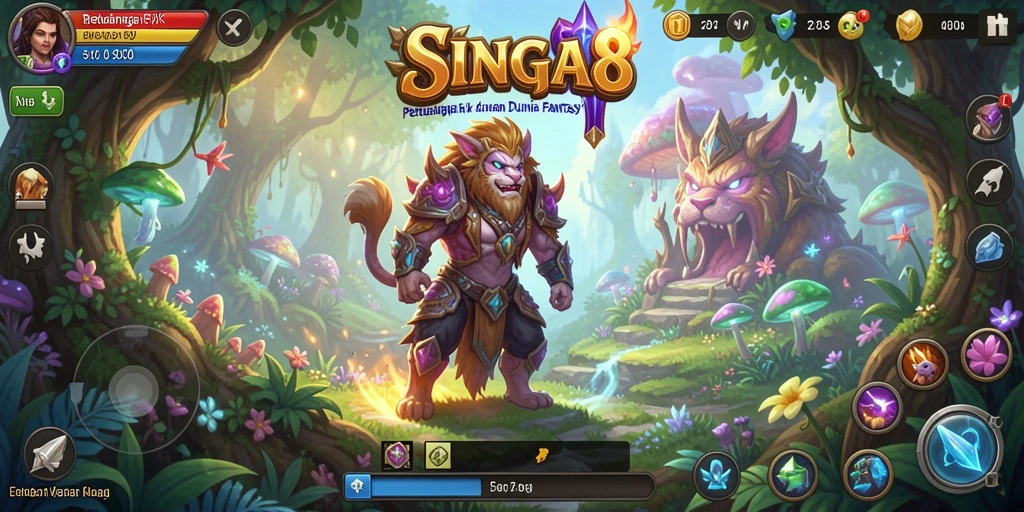 Gameplay seru SINGA8 dengan petualangan RPG yang menunggu untuk dijelajahi.