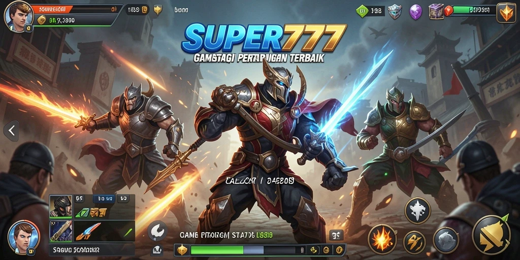 Tampilan gameplay SUPER777 dengan aksi seru dan strategi yang mendebarkan.