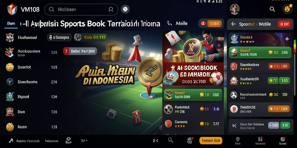 Tampilan gameplay di laman utama VM108 yang menarik.